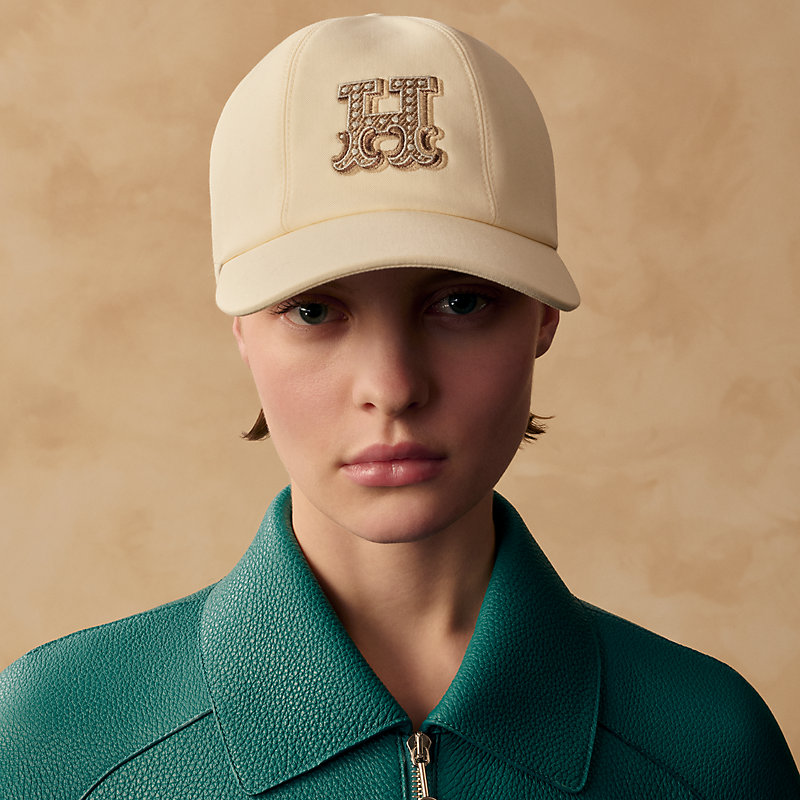 Serena H Electrique cap - Green | Hermès Netherlands